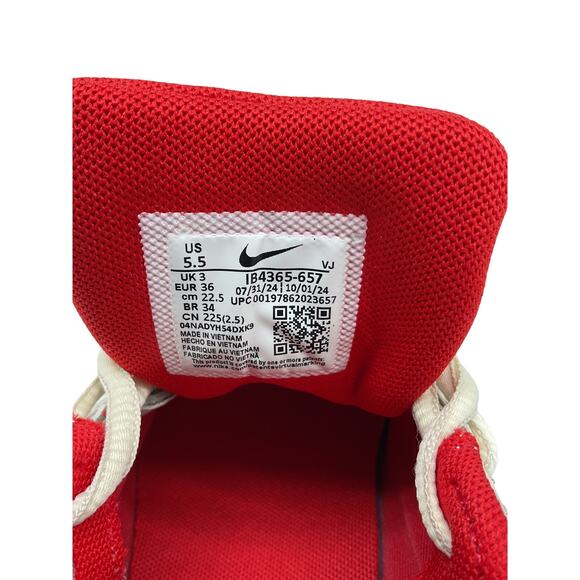 Nike 'P-6000' Red Textile Sneaker Size 5.5 - Picture 5 of 6